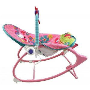 Balansoar multifunctional cu vibratii Pink Monkey imagine