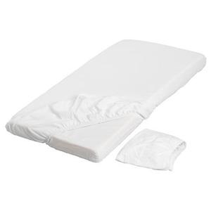 Husa impermeabila pentru patut 120x60 cu elastic KikkaBoo Alb imagine