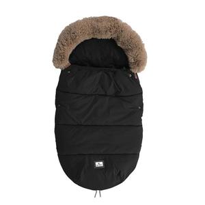 Sac termic de iarna pentru carucior captuseala polar impermeabil Luxe Black imagine