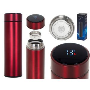 Cana termos smart LED 500ml Red imagine