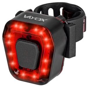 Stop bicicleta cu LED incarcare USB rezistenta la apa 100 lumeni Rosu imagine