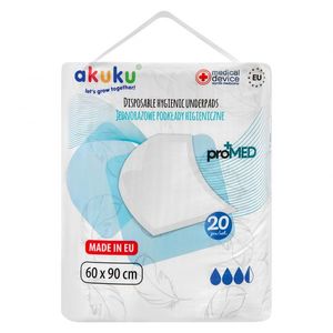 Set 20 aleze de unica folosinta Akuku Baby Promed 60x90 cm imagine