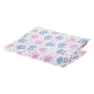 Salteluta impermeabila pentru schimbat scutece Akuku 55x70 cm Grey-Pink Owls imagine