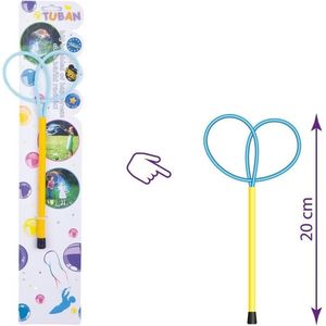 Bat cu inele pentru baloane de sapun Ring Mini Butterfly 20 cm Tuban imagine