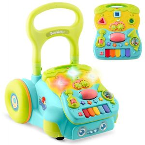 Antepremergator educational 2in1 Ricokids Walker Car Turcoaz imagine