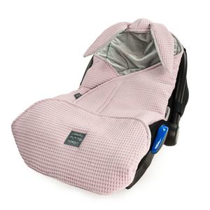 Paturica de infasat tip sac pentru caruciorscaun auto Floo for Baby Footmuff Waffle Blueberry imagine