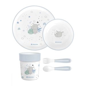 Set de masa cu 5 piese KikkaBoo Savanna Blue imagine