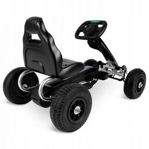 Kart cu pedale si roti gonflabile Ricokids Gokart RK-591 negru imagine