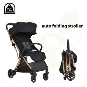 Carucior sport cu pliere compacta autofold Cangaroo pana la 22kg Easy Fold Limited edition Black imagine