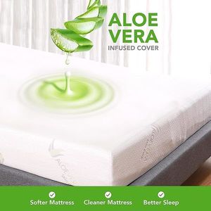 Saltea pentru patut 120x60x10 cm Aloe Vera imagine