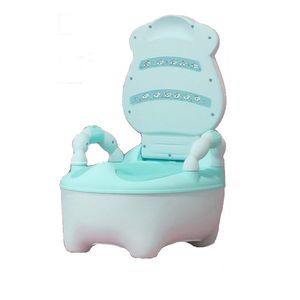 Olita educationala cu manere Little Mom Cow Potty Mint imagine