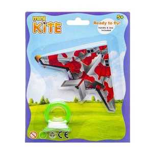 Mini Zmeu LG Imports lungime 10 cm Avion rosu imagine