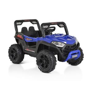 Masinuta electrica 12V cu functii muzicale si deschidere usi Moni Fast UTV Blue imagine