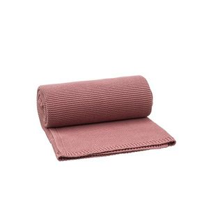 Patura impletita din bumbac organic 80x100 cm rose down imagine