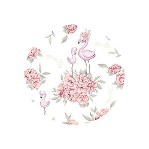 Lenjerie patut cu 3 piese MimiNu 120x60 cm Peonie Pink imagine