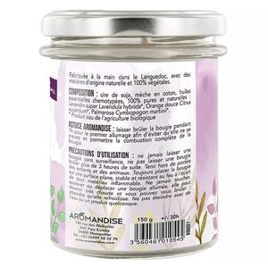 Lumanare parfumata naturala Aromandise Relax vegana 150g imagine