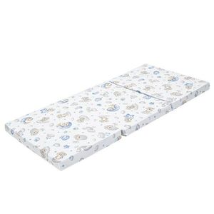 Salteluta pliabila New Baby standard pentru patut din spuma 120x60x5 cm Koala Blue imagine