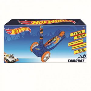 Trotineta cu 3 roti Hot Wheels cu ghiozdan imagine