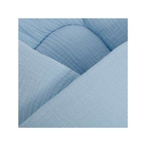 Paturica de infasat New Baby din muselina 100 bumbac 75x75 cm blue imagine