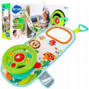 Jucarie interactiva Volan cu melodii, sunete si oglinda Hola Toys Multicolor imagine