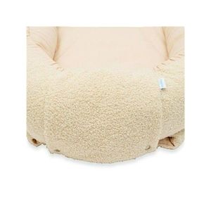 Cosulet bebelus New Baby Baby Nest 80x50 cm din bumbac 100 tesatura teddy beige imagine