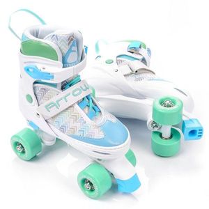 Patine cu rotile pentru fetite masura S 31-34 White Green imagine