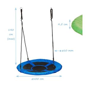 Leagan cuib rotund Nest diametru 100 cm albastru imagine