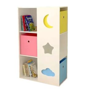 Organizator pentru jucarii si carti cu polite si 3 cutii depozitare Ginger Home Sky imagine