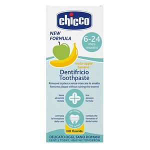 Pasta de dinti Chicco fara fluor cu aroma de mar si banana 50ml 6-24luni imagine