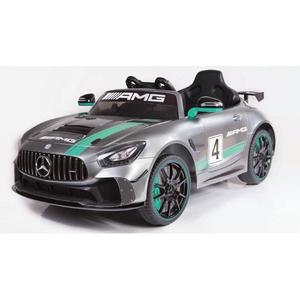 Masinuta electrica RC Mercedes Benz AMG GT4 12V argintiu vopsit 50W imagine