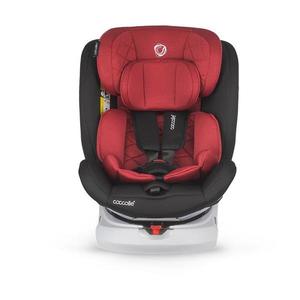 Scaun auto rotativ cu isofix Coccolle Lyra Dahlia red I-size, 40-150 cm, 0-12 ani, omologat R129, Top Tether, Pozitie somn, Protectie impact lateral imagine