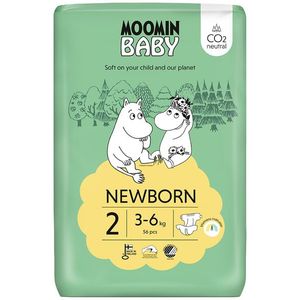 Scutece finlandeze eco Moomin Baby 2, 3-6 kg 58 bucati imagine