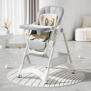 Scaun de masa reglabil Little Mom cu roti si cos pentru accesorii Grey imagine