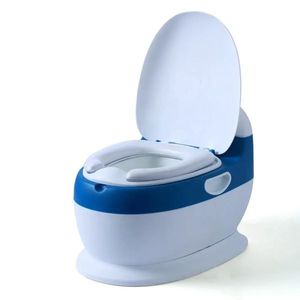 Olita educationala muzicala Little Mom Toilet Blue imagine