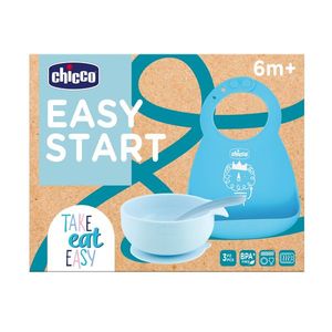 Set diversificare copii Chicco Easy Start 6 luni+ bleu imagine