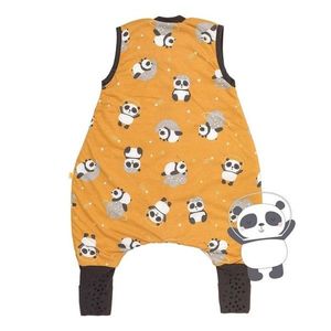 Sac de dormit cu picioruse si talpa antiderapanta Panda 70 cm + manseta 1.0 Tog imagine