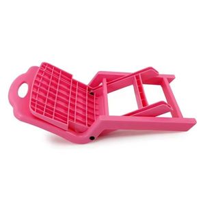 Scaunel din plastic cu spatar pliabil pentru copii Pink imagine