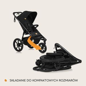 Carucior sport Lionelo Azura cu 3 roti 6-48 luni negru imagine