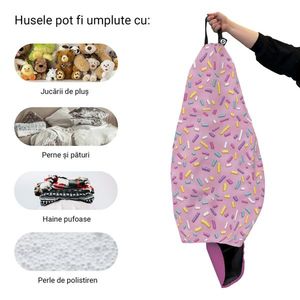 Husa fotoliu Puf Bean Bag tip Para L fara umplutura glazed sprinkle imagine