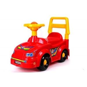 Masinuta ride-on de impins cu spatar si claxon Red imagine