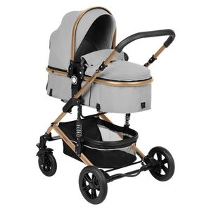 Carucior transformabil KikkaBoo 3 in 1 Amaia Light Grey 2024 imagine