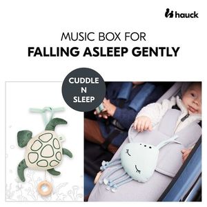 Jucarie muzicala soft touch Hauck Cuddle N Sleep Turtle imagine