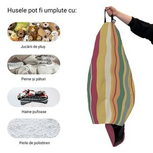 Husa fotoliu Puf Bean Bag tip Para XL fara umplutura malibu sunset imagine