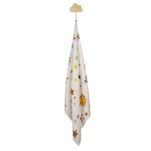 Set 2 museline din bumbac organic Sevibebe Space 70x55cm imagine