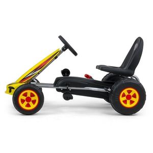 Kart cu pedale robust +3 ani Viper yellow imagine