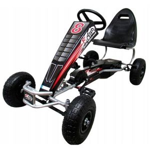 Kart cu pedale Gokart roti gonflabile G5 R-Sport 4-10 ani negru imagine