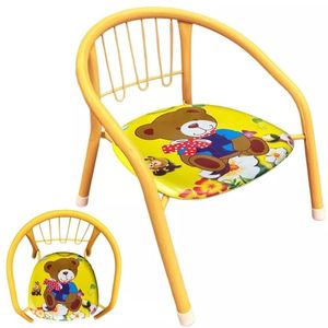 Scaunel din metal pentru copii Yellow Bear imagine