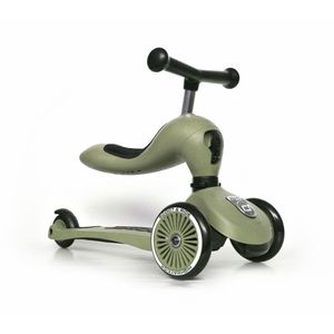 Trotineta copii cu sezut Scoot Ride HighwayKick 1 transformabila 2 in 1 olive imagine