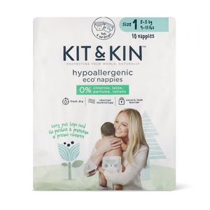 Scutece hipoalergenice Eco KitKin marimea 1 2-5 kg 10 buc imagine