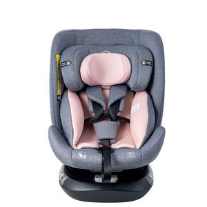 Scaun auto Deluxe Buf Boof i-Size cu isofix rotativ 360 grade 40-150 cm Saphir Pink imagine